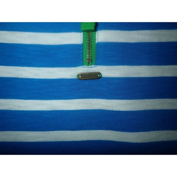 Hatley Blue & White Striped Dress‎ With Zipper Back Women S Preppy Casual Fun - Picture 6 of 7